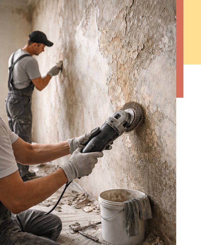 Снятие и удаление краски со стен в Белогорске от 2142 руб. — ОТДЕЛОЧНИК-Бгк