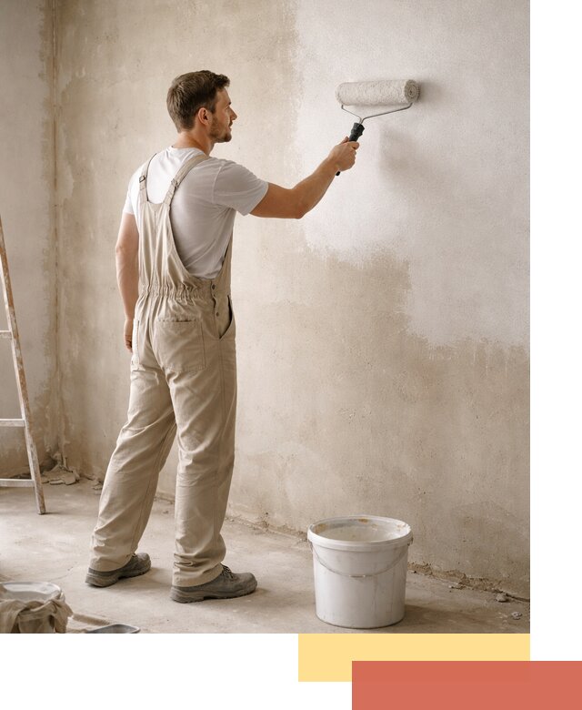 Грунтовка стен под отделку в Белогорске профессиональным раствором
