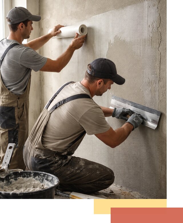 Армирование стен стеклосеткой в Белогорске для прочной отделки