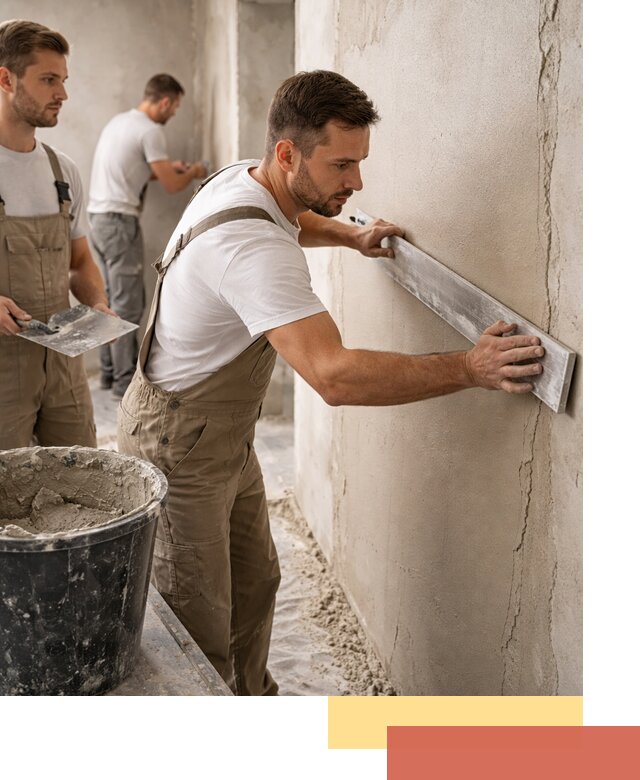 Штукатурка стен без маяков в Белогорске быстро и качественно