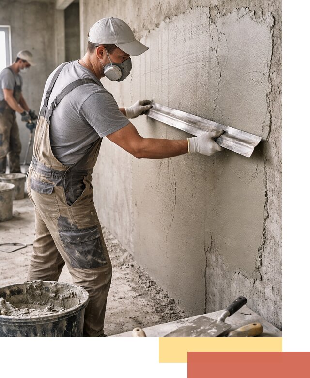 Штукатурка бетонных стен в Белогорске качественно и долговечно