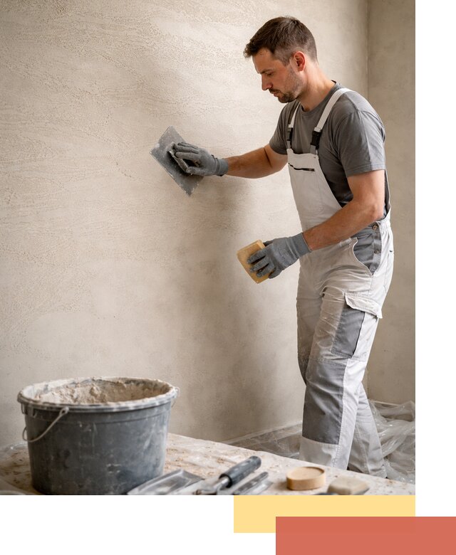 Декоративная штукатурка травертин в Белогорске для стен и потолков