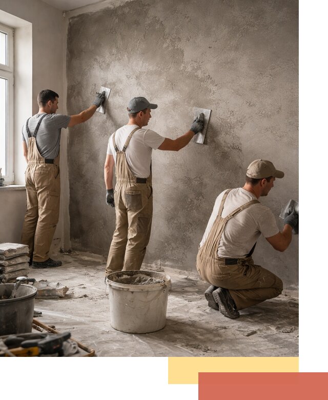 Декоративная штукатурка под бетон в Белогорске для стен и потолков