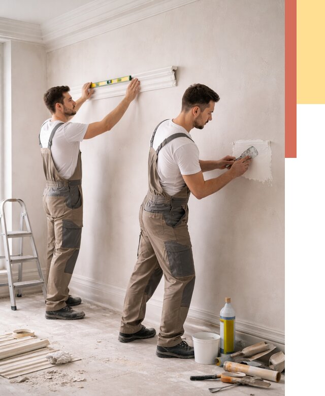 Монтаж лепнины на стены в Белогорске от 4591 руб. — недорого, быстро | ОТДЕЛОЧНИК-Бгк