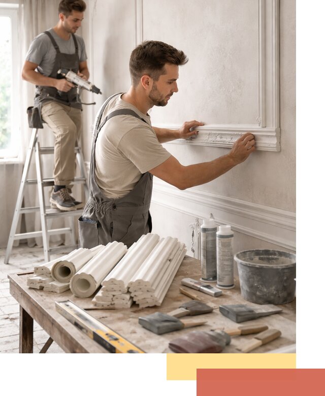 Монтаж лепнины на стены в Белогорске профессионально и качественно