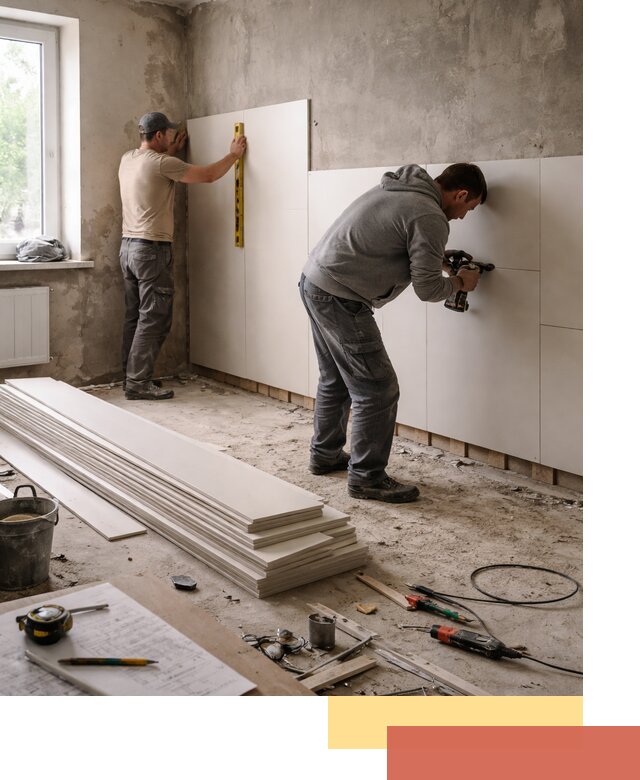 Монтаж ПВХ панелей на стены в Белогорске качественно и быстро