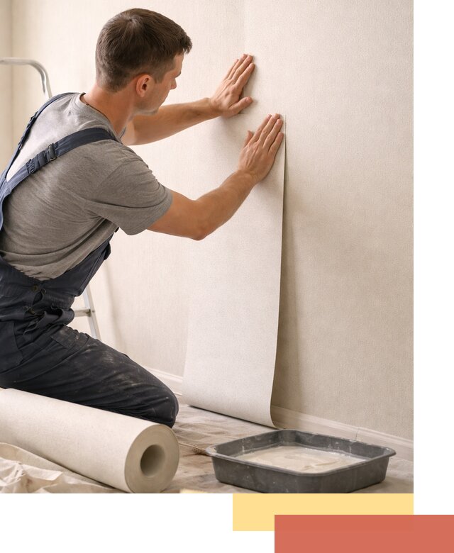 Поклейка флизелиновых обоев в Белогорске качественно и быстро