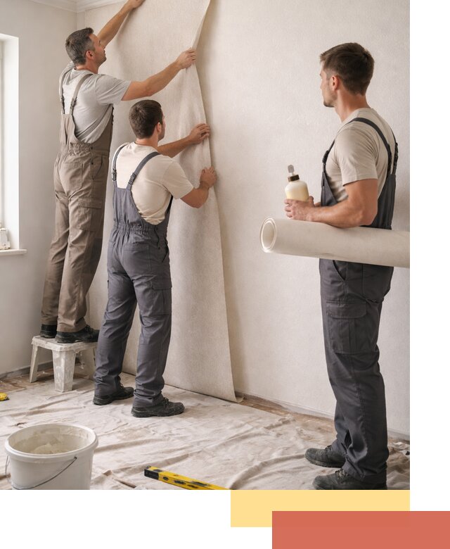 Оклейка стен обоями в Белогорске — качественно и профессионально