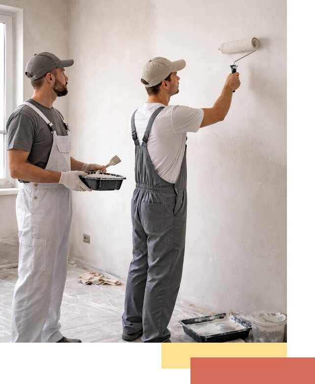 Покраска стен водоэмульсионной краской в Белогорске