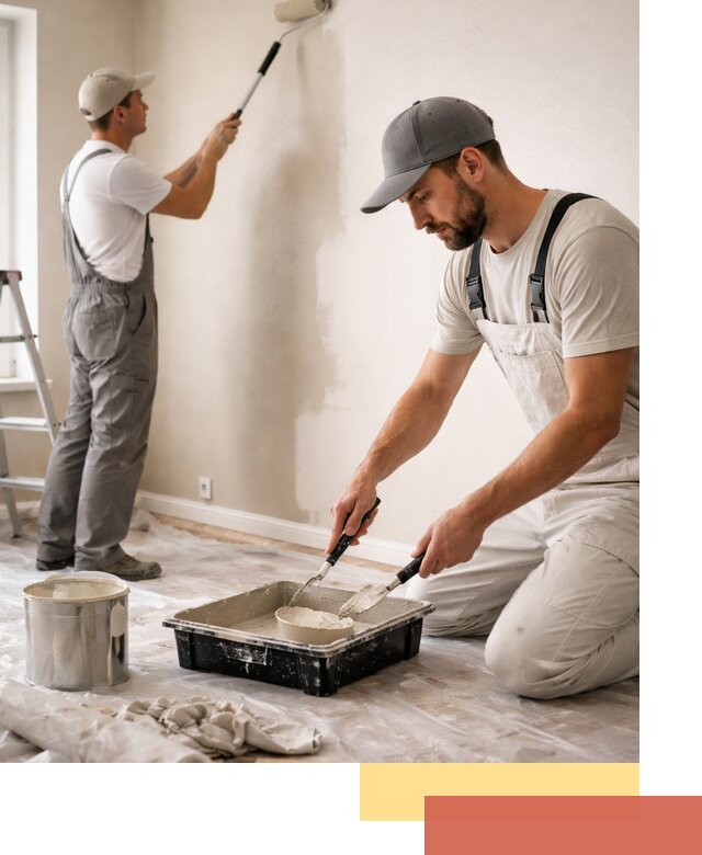 Покраска стен в квартире в Белогорске — профессионально и аккуратно