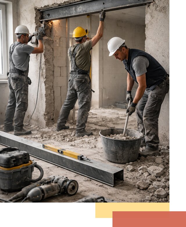 Создание проемов в стенах и несущих конструкциях в Белогорске