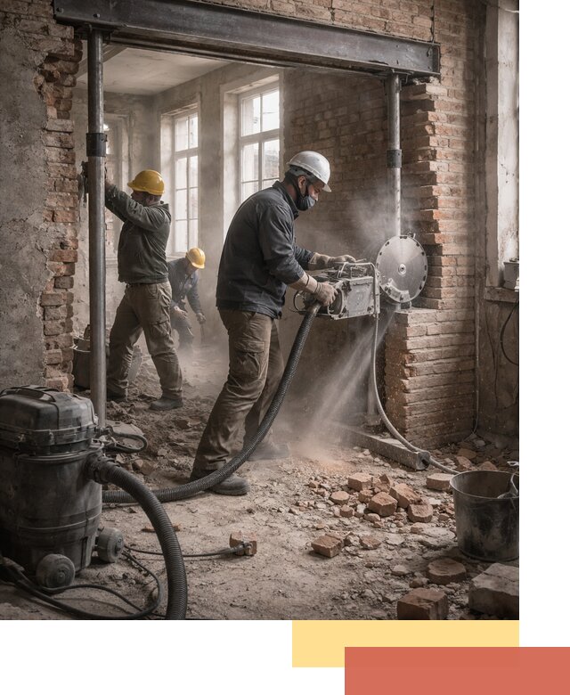 Прорезка проема в стене под дверной или оконный проем в Белогорске