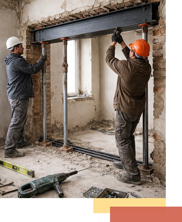 Усиление проема в стене в Белогорске для расширения и безопасности