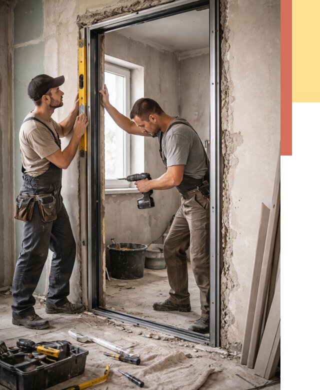 Закладка дверного проема в Белогорске от 3571 руб. — быстро и недорого | ОТДЕЛОЧНИК-Бгк