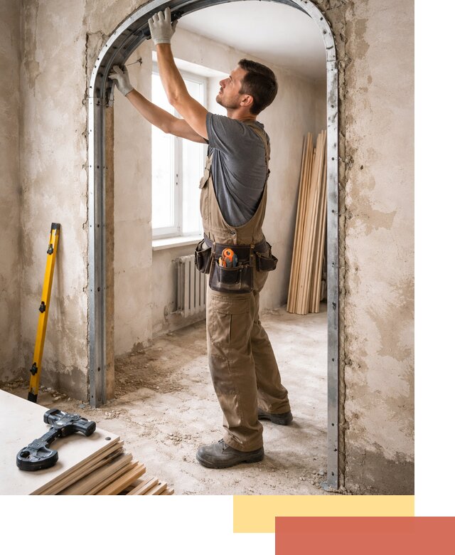 Устройство арочного проема в Белогорске под ключ