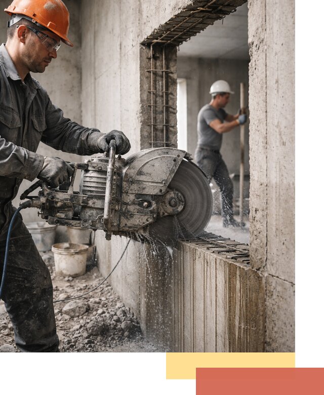 Алмазная резка проемов в Белогорске быстро и точно