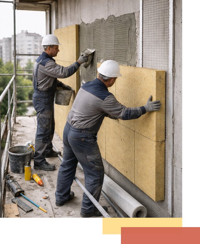 Утепление стен зданий и домов в Белогорске качественно и надежно