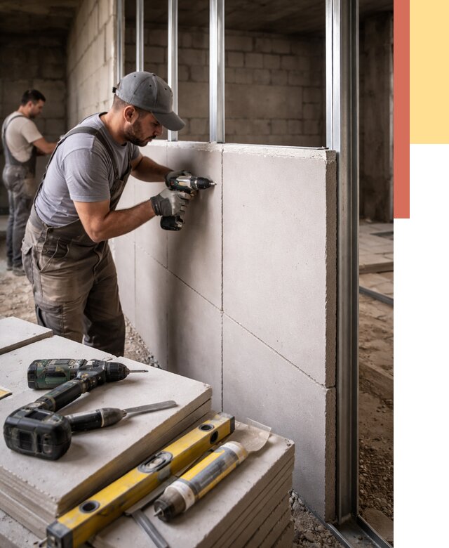 Кладка влагостойких перегородок ПГП в Белогорске от 1224 руб. под ключ | ОТДЕЛОЧНИК-Бгк