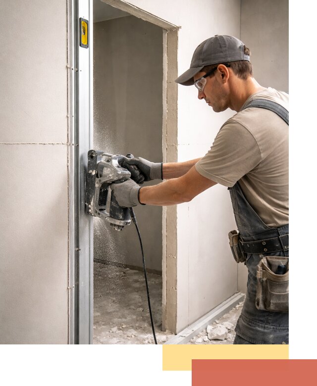 Устройство дверного проема в перегородке в Белогорске