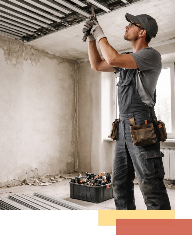 Демонтаж реечного потолка в Белогорске быстро и аккуратно