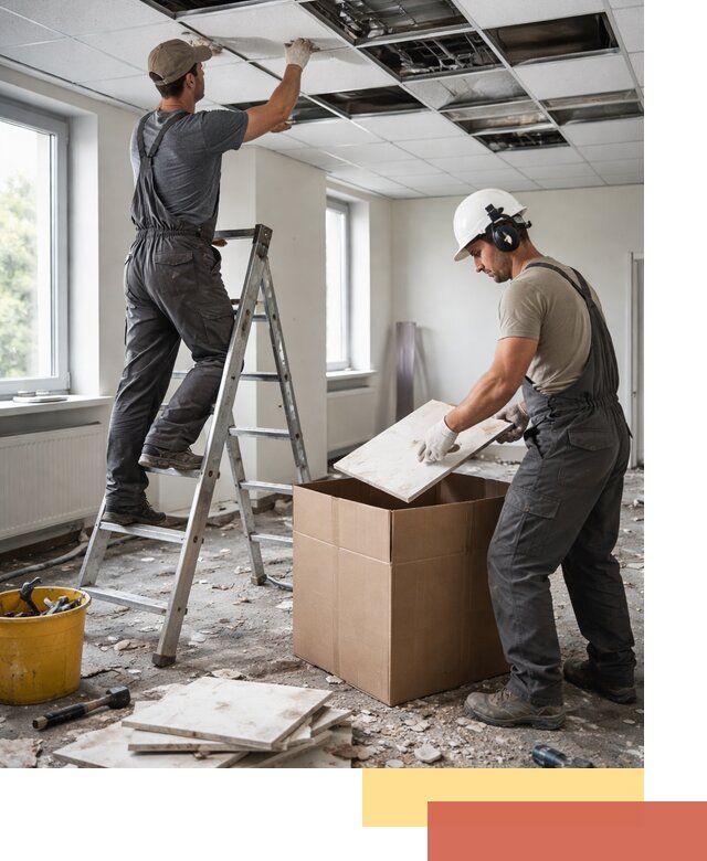 Демонтаж потолочной плитки в Белогорске быстро и аккуратно