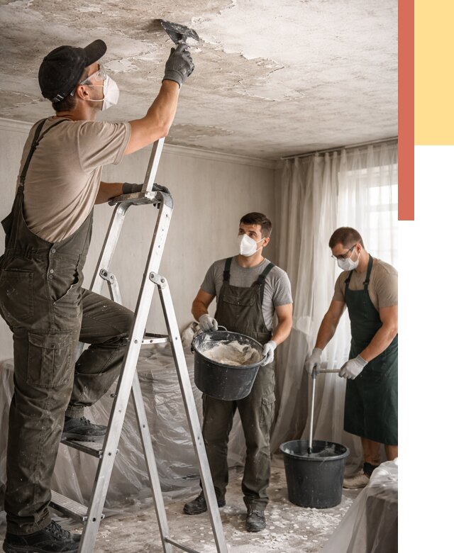 Удаление побелки с потолка в Белогорске от 2551 руб. быстро и недорого | ОТДЕЛОЧНИК-Бгк