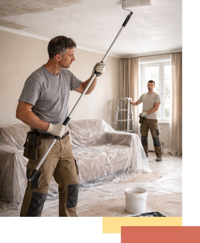 Грунтовка потолка в Белогорске — подготовка под покраску и отделку