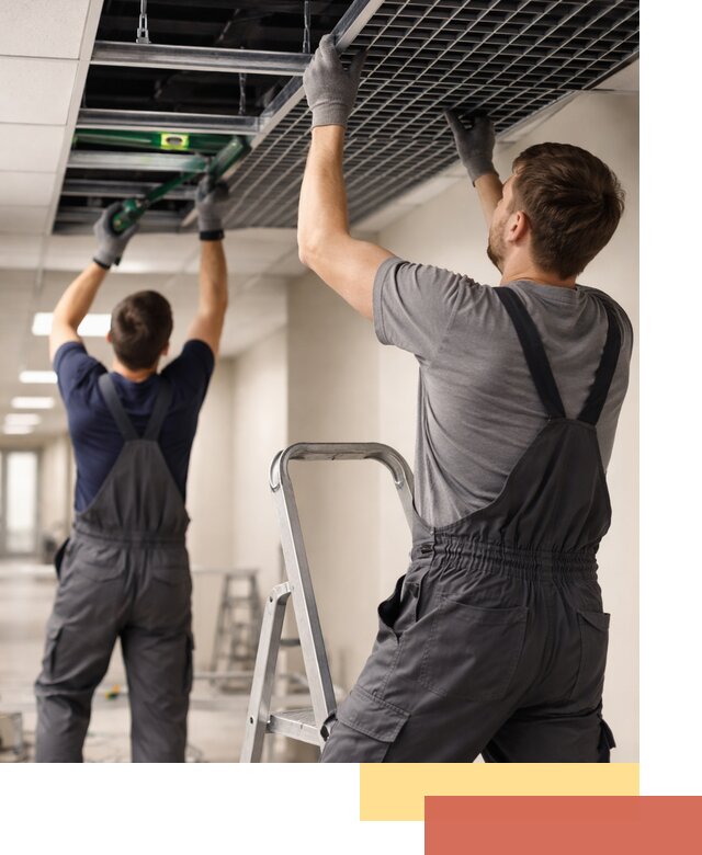 Монтаж потолка Грильято в Белогорске: установка под ключ качественно