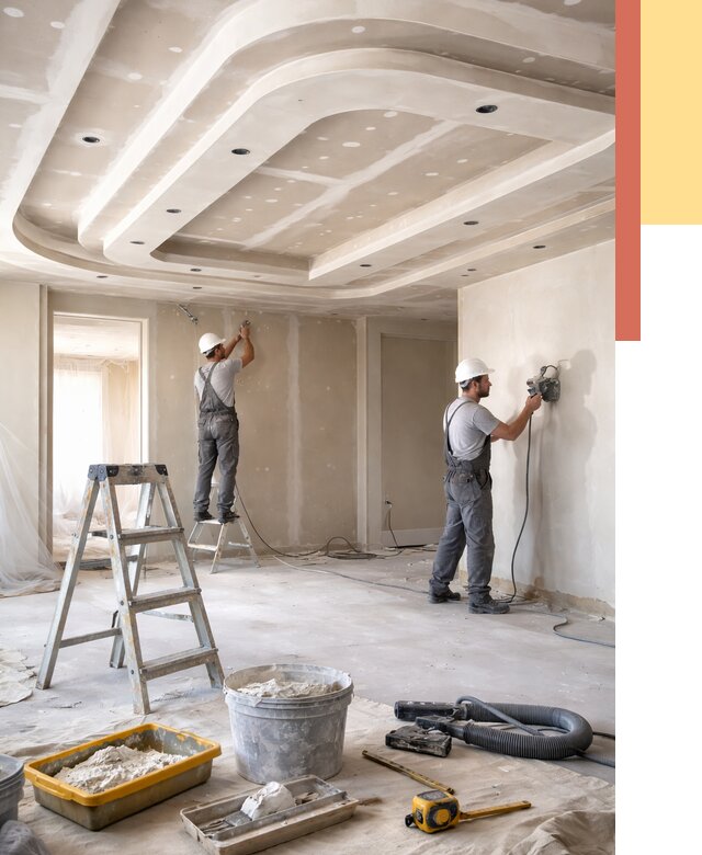 Многоуровневый потолок из гипсокартона в Белогорске от 765 руб. под ключ | ОТДЕЛОЧНИК-Бгк