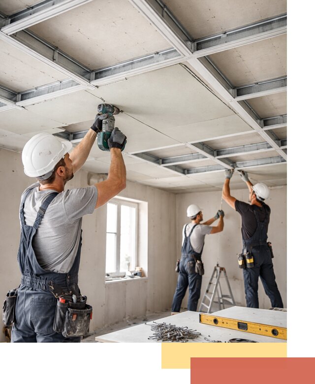 Кессонный потолок из гипсокартона под ключ в Белогорске