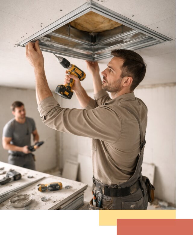 Монтаж люка в потолок из ГКЛ в Белогорске