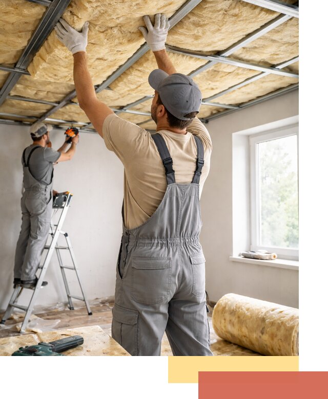 Утепление потолка под ключ в Белогорске качественно и быстро