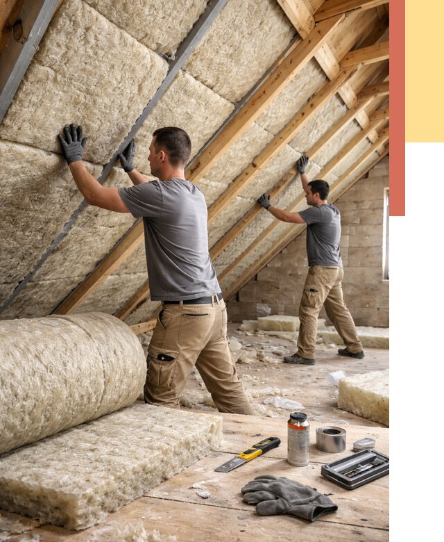 Утепление потолка минватой в Белогорске от 1479 руб. — быстро и недорого | ОТДЕЛОЧНИК-Бгк