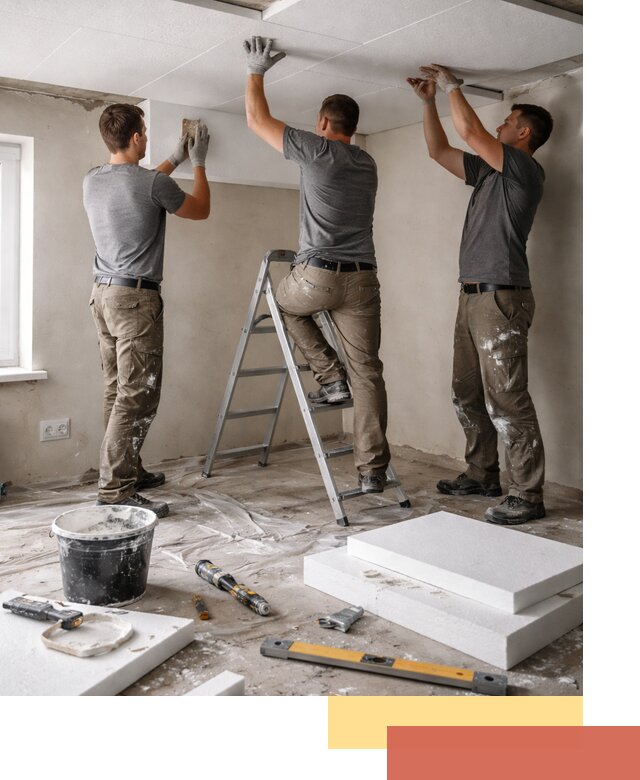 Утепление потолка пенопластом в Белогорске быстро и качественно