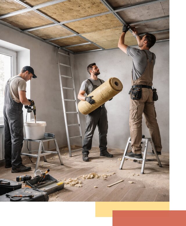 Шумоизоляция потолка в Белогорске: профессиональный монтаж и отделка